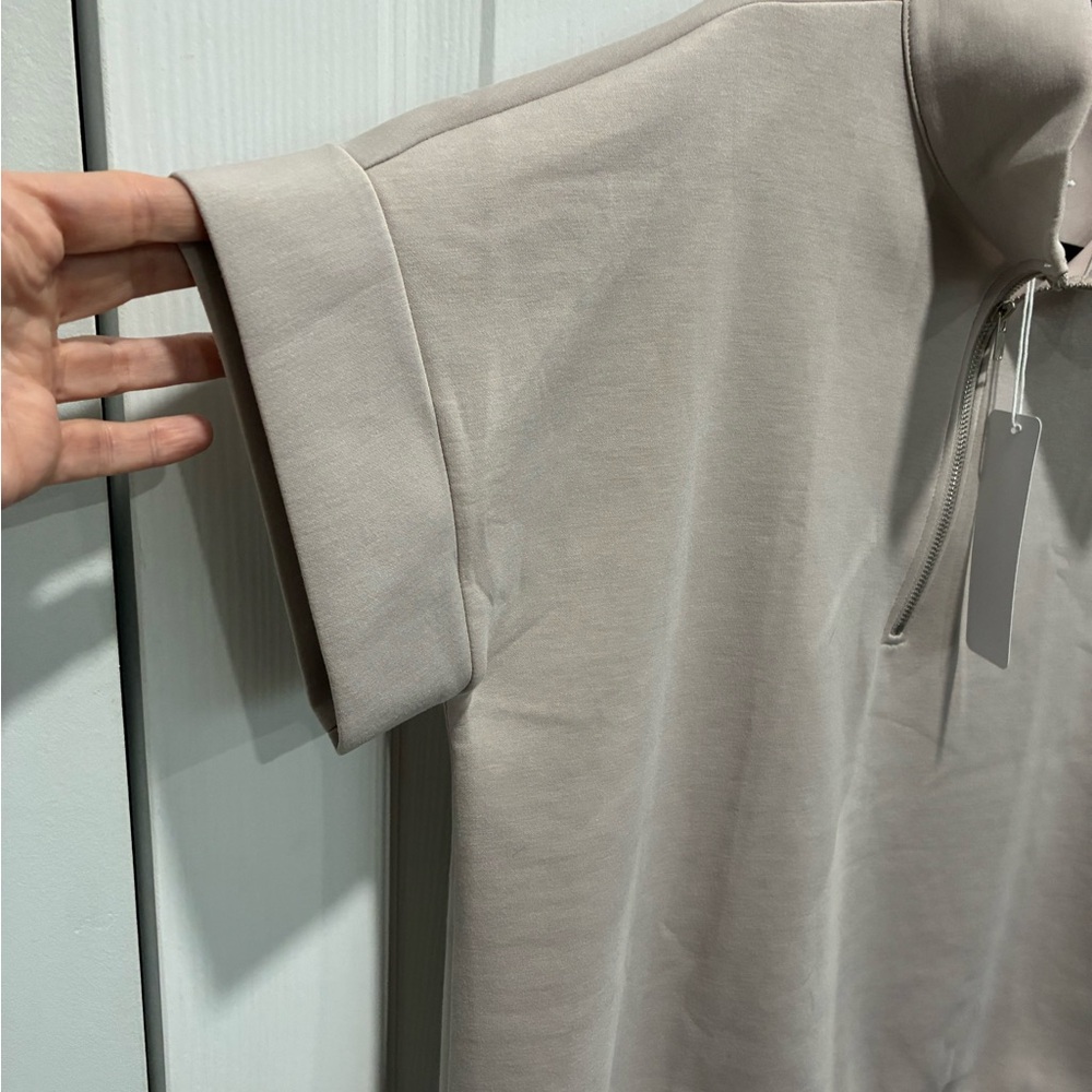 Scarlett Taupe Half-Zip Pullover Pantset - Picture 3 of 10